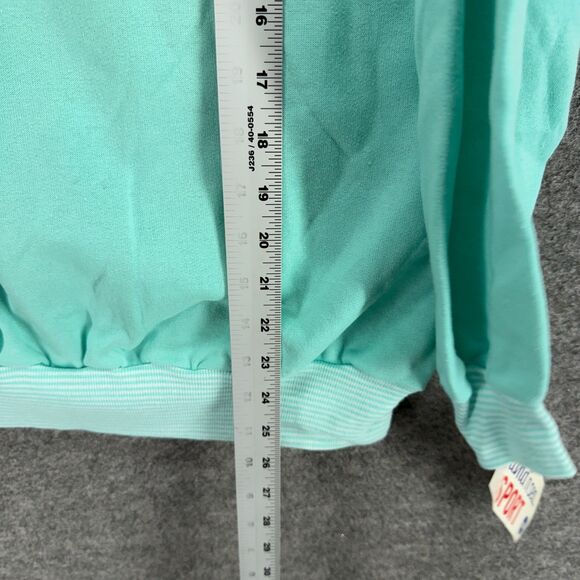 New Land'n Sea Sweatshirt Women 18W Plus Blue Snowflake Fleece Long Sleeve - Picture 9 of 10